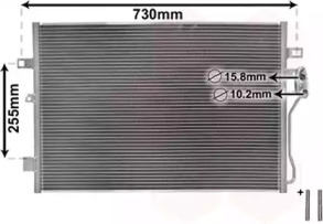 VAN WEZEL 07005139 -  Конденсатор, кондиционер